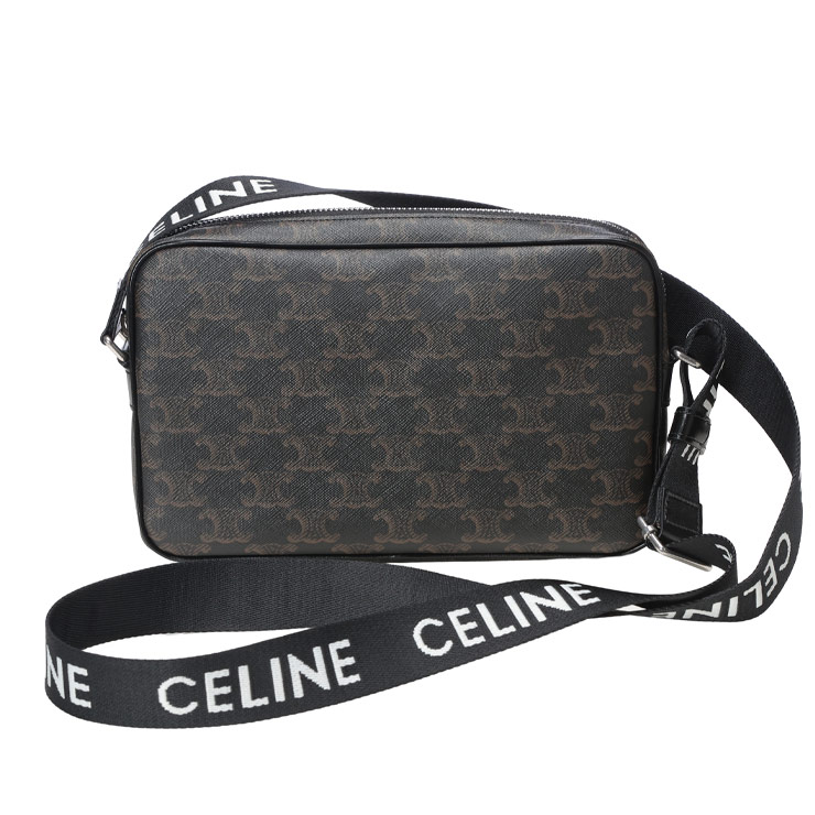 セリーヌ　CELINE　ミディアム　メッセンジャーバッグ　トリオンフ　キャンバス お出かけに♪【CELINE】ミディアム メッセンジャーバッグ