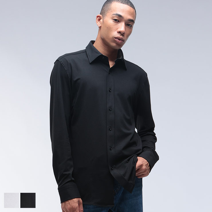 ヒューゴボス HUGO BOSS スリムフィット メランジストレッチコットン 無地 長袖 シャツ HB50545443 ブランド メンズ 男性 トップス シャツ 長袖 ストレッチシャツ ドレスシャツ 長袖 13,642円