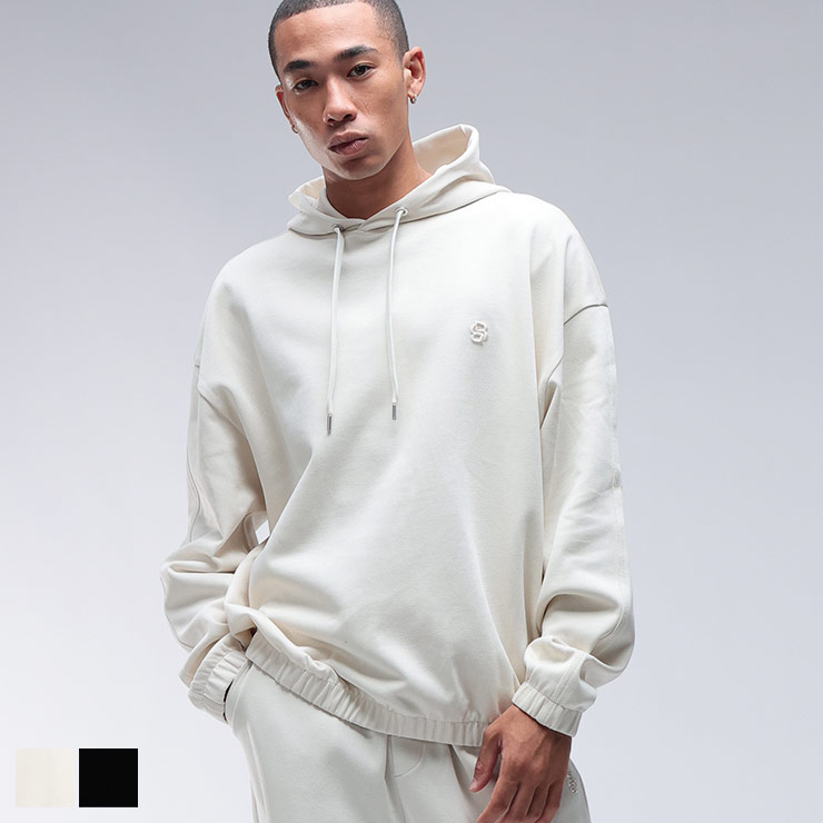 ヒューゴボス HUGO BOSS リラックス フィット シルケット加工 コットン プルオーバー パーカー HB50544099 ブランド メンズ 男性 トップス パーカー スウェットシャツ 長袖|大きいサイズのサカゼン