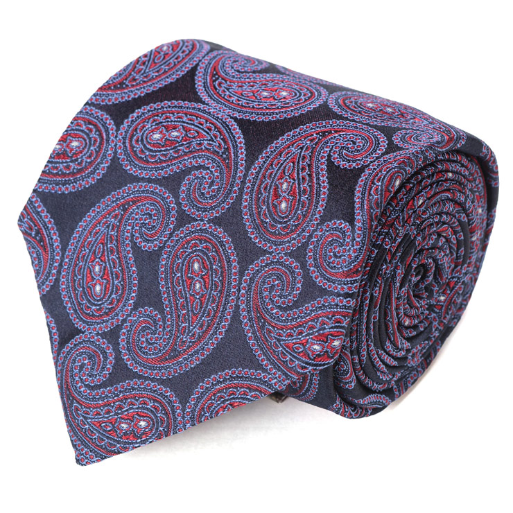 発色最高⭐︎ETRO パープル ペイズリー ネクタイ ETRO - エトロ ETRO ネクタイ ペイズリー ハイブランド シルク