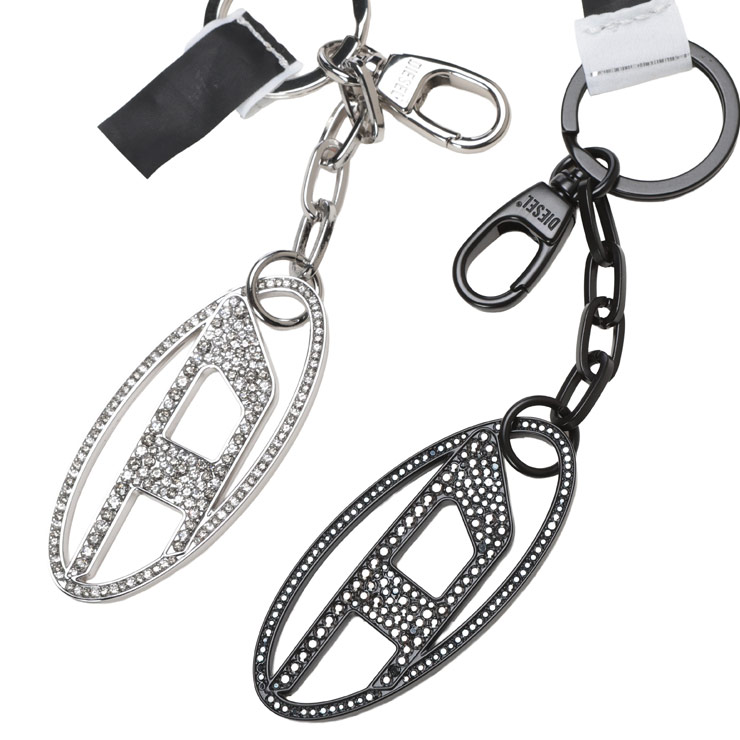 DIESEL ハート型キーホルダー Diesel ハートキーチェーン | ブラック | FARFETCH JP