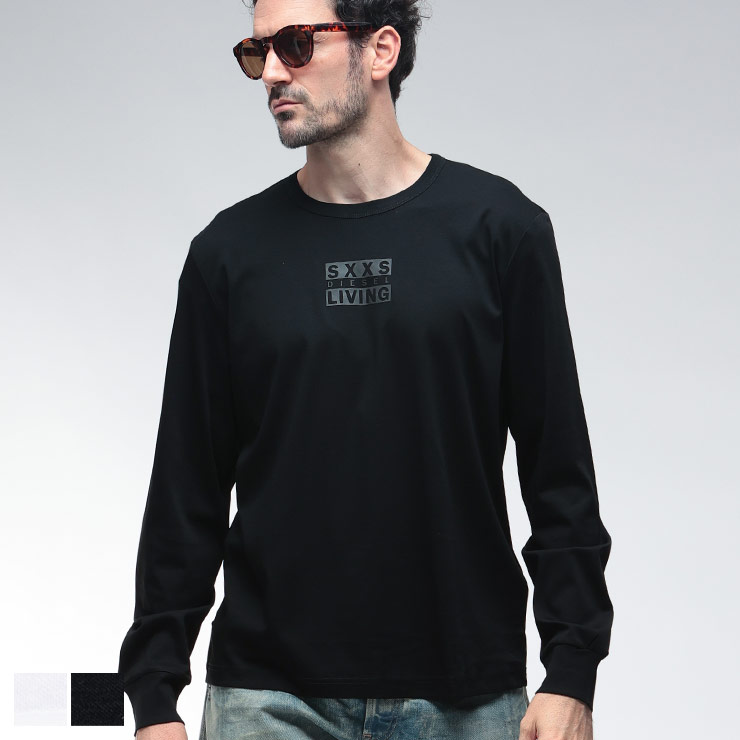 DIESEL クロップド長袖Tシャツ　Sサイズ ディーゼル DIESEL オーバルD T-buxt クロップド Tシャツ
