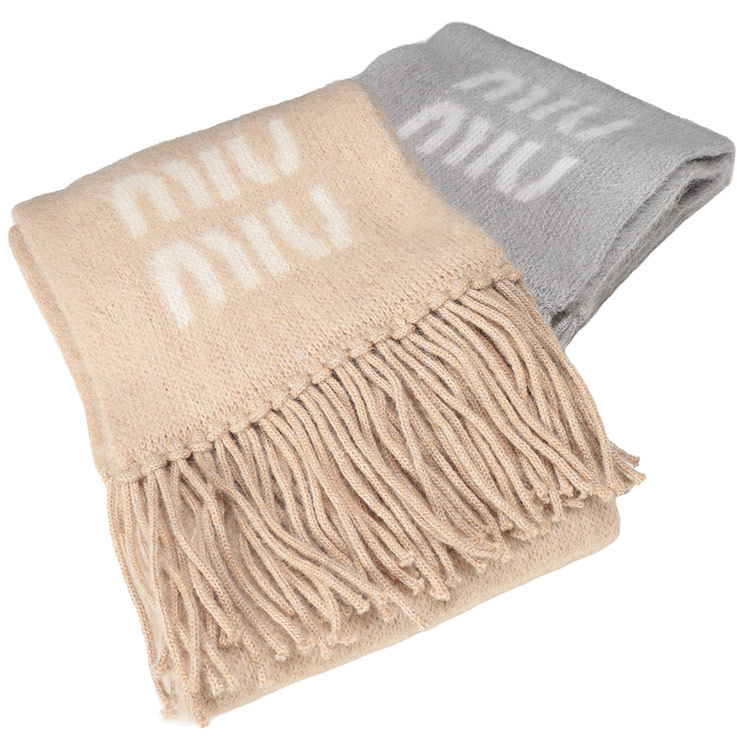 楽天市場】MIUMIU ミュウミュウ スカーフ 5FF036 2F40