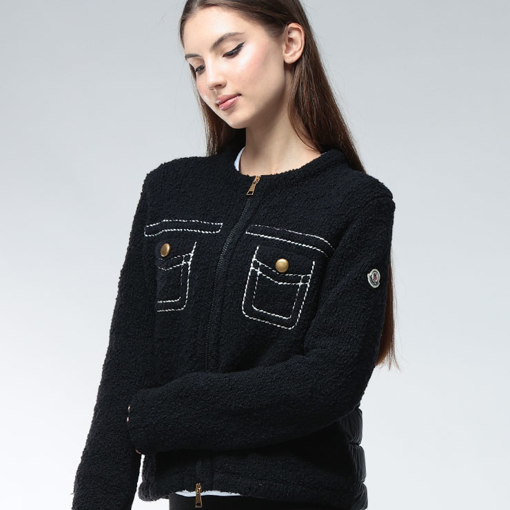 MONCLER 異素材ジャケット 楽天市場】モンクレール MONCLER 異素材コンビ ダウンジャケット