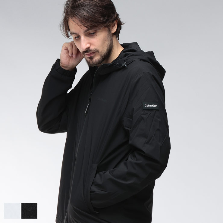 カルバンクライン ブルゾン アウター Calvin Klein メンズ 裏メッシュ パーカー フード付き フルジップ ジャケット CKCM555105 ブランド シンプル 大人