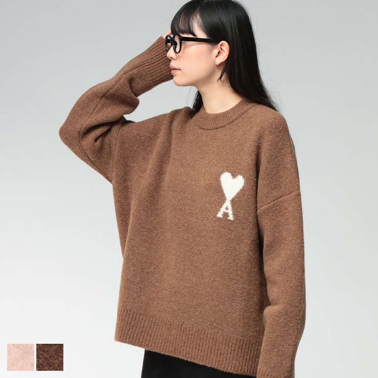 楽天市場】AMI Paris アミ パリス カーディガン クルーニット セーター