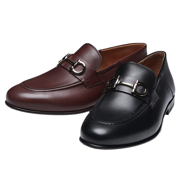 サルヴァトーレフェラガモ シューズ 靴 Salvatore Ferragamo メンズ 革靴 本革 レザー ローファー ガンチーニ ビットローファー GIN FG757633 ブランド シンプル 大人 ビジネス フォーマル ビジカジ