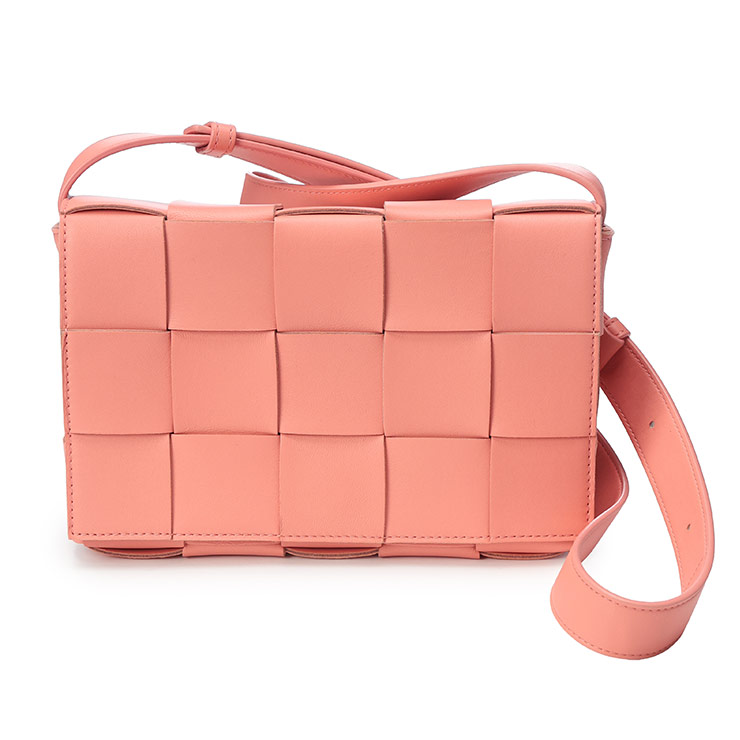 ボッテガヴェネタ バッグ レディース BOTTEGA VENETA イントレチャート レザー ショルダーバッグ CASSET カセット BVL578004VMAY1E ブランド 鞄 ピンク プレゼント ギフト｜大きいサイズのサカゼン