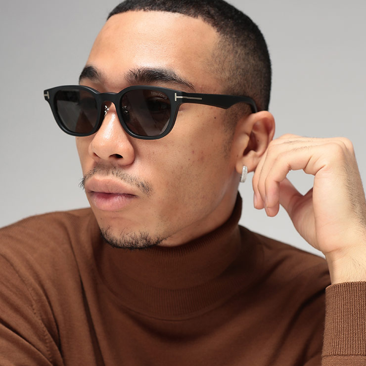 楽天市場】トムフォード TOM FORD サングラス ブラック メンズ ft0877