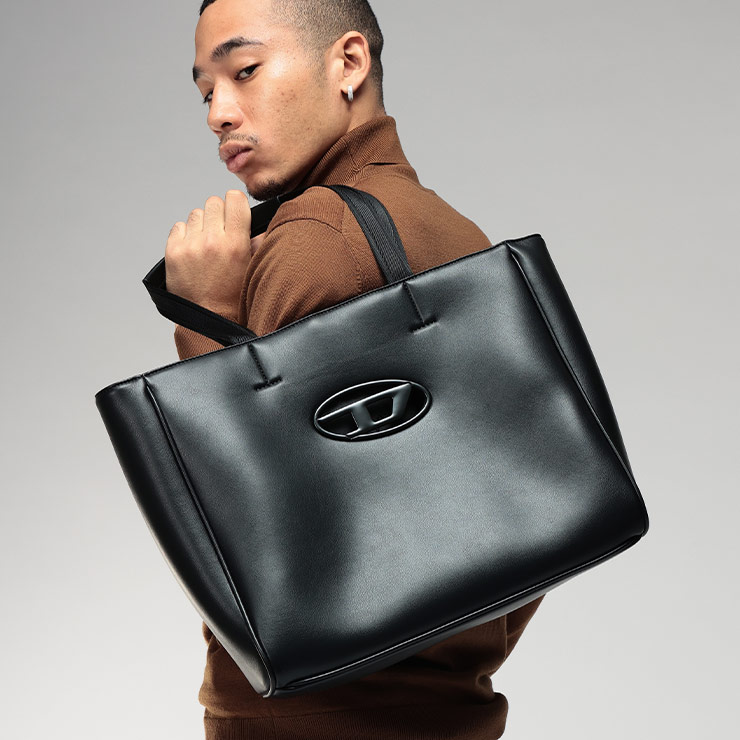 DIESEL ディーゼル shopper トートバッグ ショルダーバッグ DIESEL☆ DSL 3D Shopper Large X ユニセックス トートバッグ (DIESEL