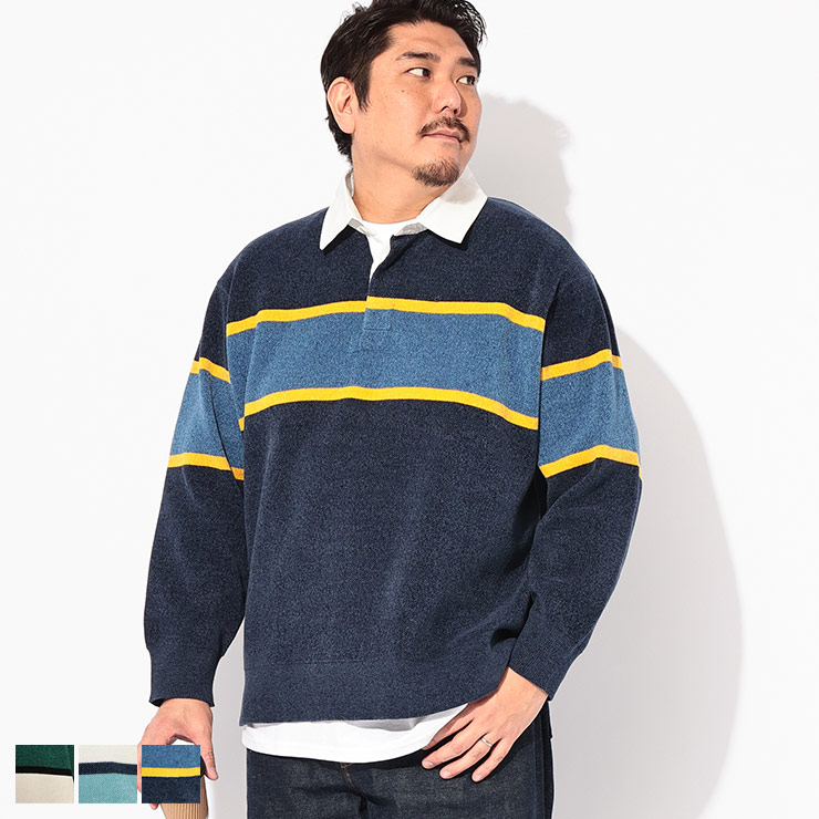 楽天市場】大きいサイズ メンズ H by FIGER 切替 長袖 ラガーシャツ