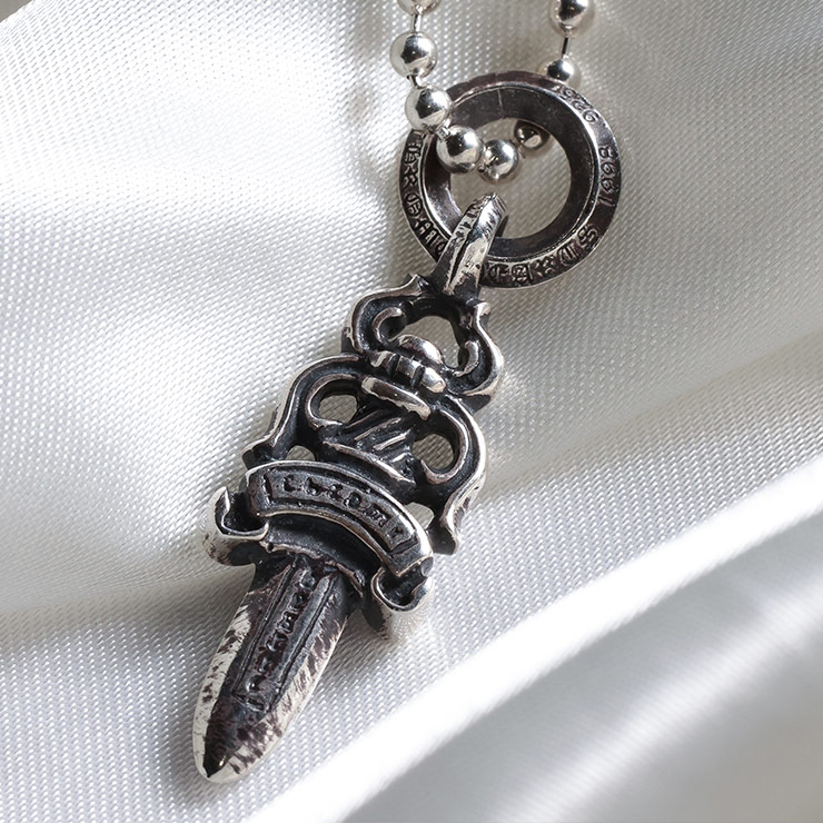 楽天市場】クロムハーツ ネックレス CHROME HEARTS ダガー チャーム