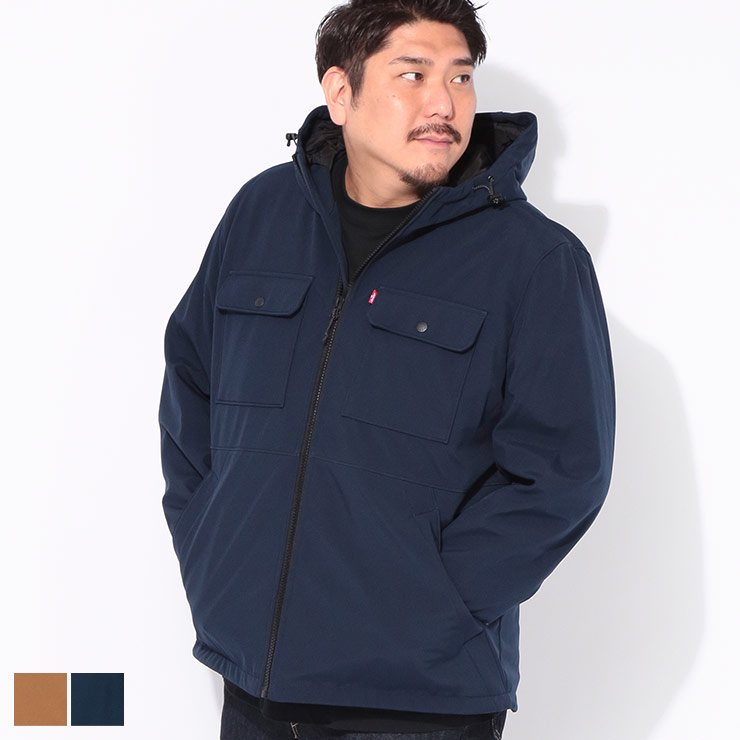 リーバイス アウター メンズ 大きいサイズ ジャケット フード 中綿 ブルゾン 防寒 秋 冬 Levi's 1XL 2XL ブラウン ネイビー 18,722円