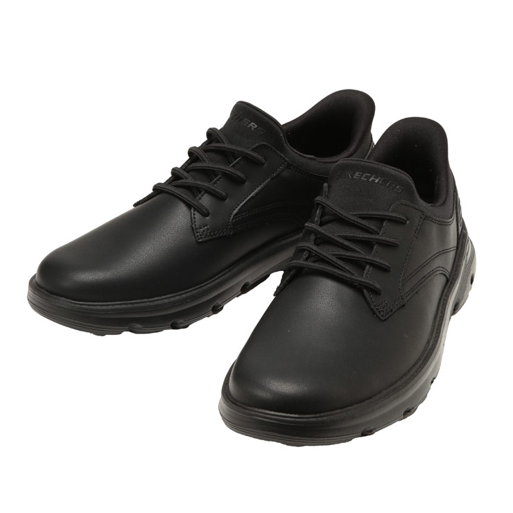 スケッチャーズ スニーカー メンズ 大きいサイズ レースアップ スリップイン ARCH FIT GARZA 靴 シューズ スリッポン ローカット スポーツ SKECHERS 29cm 30cm 31cm ブラック|大きいサイズのサカゼン