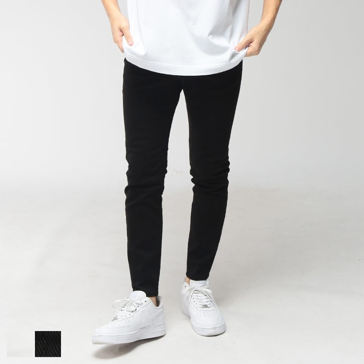 ディースクエアード メンズ ジーンズ DSQUARED2 ボタンフライ カラー デニム パンツ SKATER スケーター D2LB1930S39781 ブランド ボトムス ホワイト ブラック