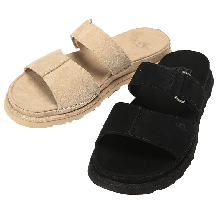 アグ UGG レディース サンダル スエード ストラップ スライドサンダル GOLDENGAZE SLIDE UGGL1178590 ブランド 靴 シューズ フラット 春 夏