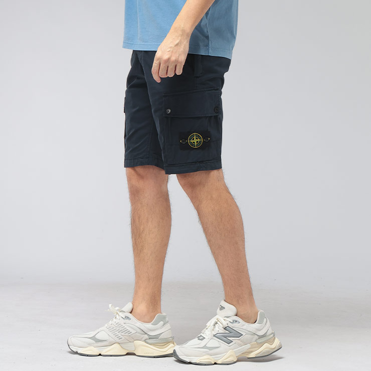 ストーンアイランド STONE ISLAND メンズ ショートパンツ ストレッチ ロゴ カーゴ ショーツ STRETCH COTTON SIL100019S0A10 ブランド ボトムス パンツ ミリタリー 春 夏｜大きいサイズのサカゼン