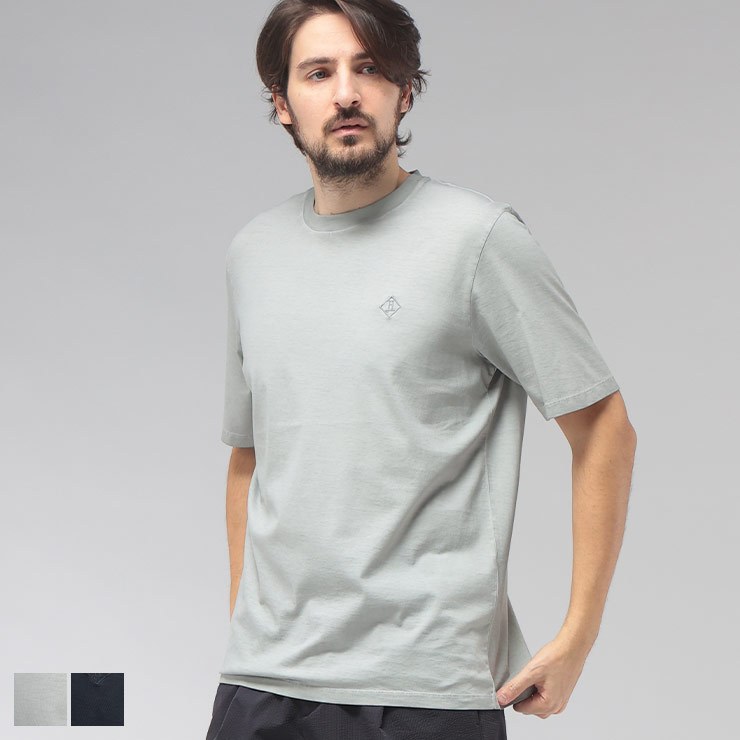 ヘルノ HERNO メンズ Tシャツ 半袖 胸ロゴ クルーネック カットソー COTTON JERSEY HRJG000272U ブランド トップス コットン シンプル 春 夏|大きいサイズのサカゼン