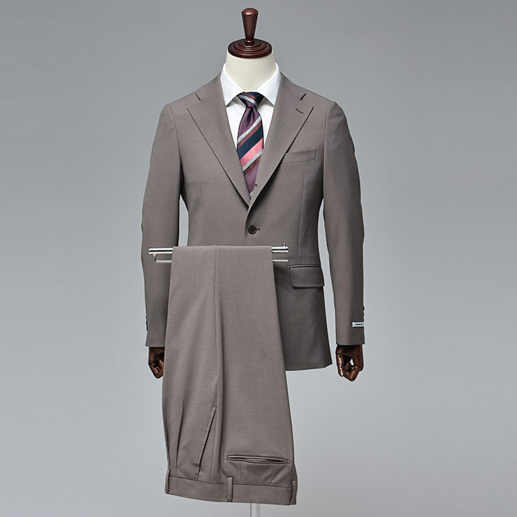 スーツ メンズ ストレッチ シングル 段返り3ツ釦 ツータック セットアップ ビジネス フォーマル メンズスーツ SARTORIA DEL GROSSO (サルトリアデルグロッソ) 231481WT