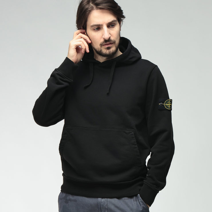 ストーンアイランド STONE ISLAND メンズ パーカー SI6100062S0051コットン100％ ポケット付き プルオーバー パーカー ブランド トップス スウェット フード シンプル｜大きいサイズのサカゼン