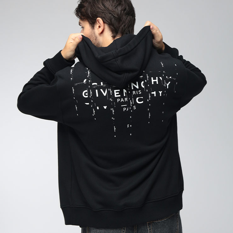 ジバンシィ メンズ パーカー GIVENCHY フォトグラフィックネガ プリント フルジップ スウェット パーカー GVBMJ0NJ3YU8 ブランド トップス ジップパーカー フーディー 長袖｜大きいサイズのサカゼン 84,095円