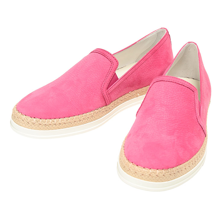 トッズ レディース レザーシューズ TOD'S ヌバックレザー ラフィア切替 ラウンドトゥ スリッポン TDLW0TVJ97GRKM ブランド 靴 ローファー 革靴 本革 カジュアル｜大きいサイズのサカゼン