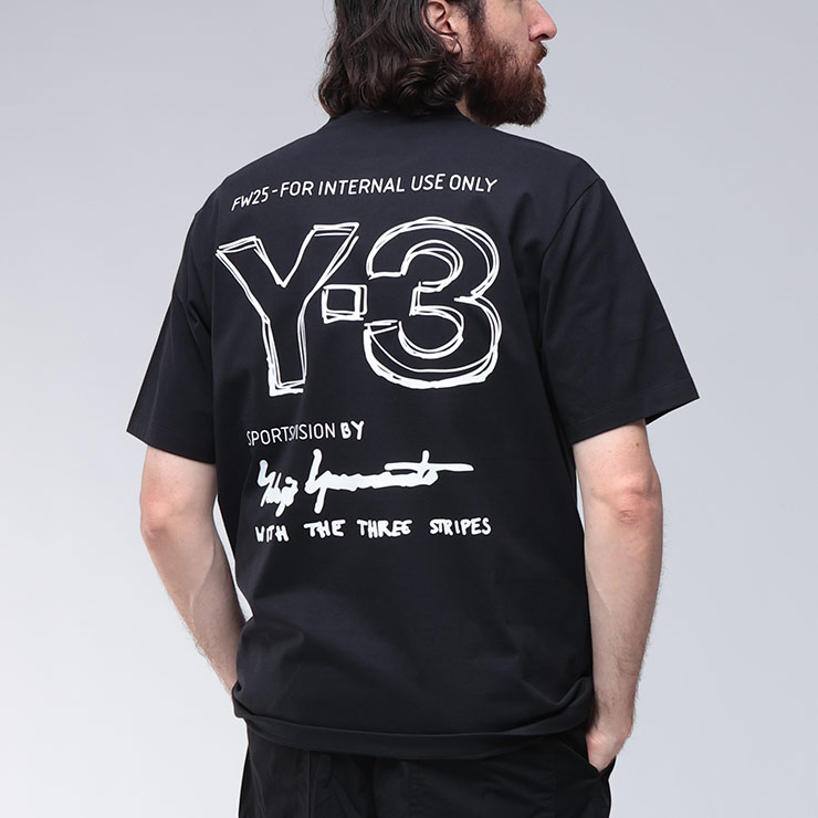 Y-3 ブラック Tシャツ 15周年バックプリント　2XL レアサイズ 楽天市場】Y-3 ワイスリー バックロゴTシャツ FJ0365 メンズ