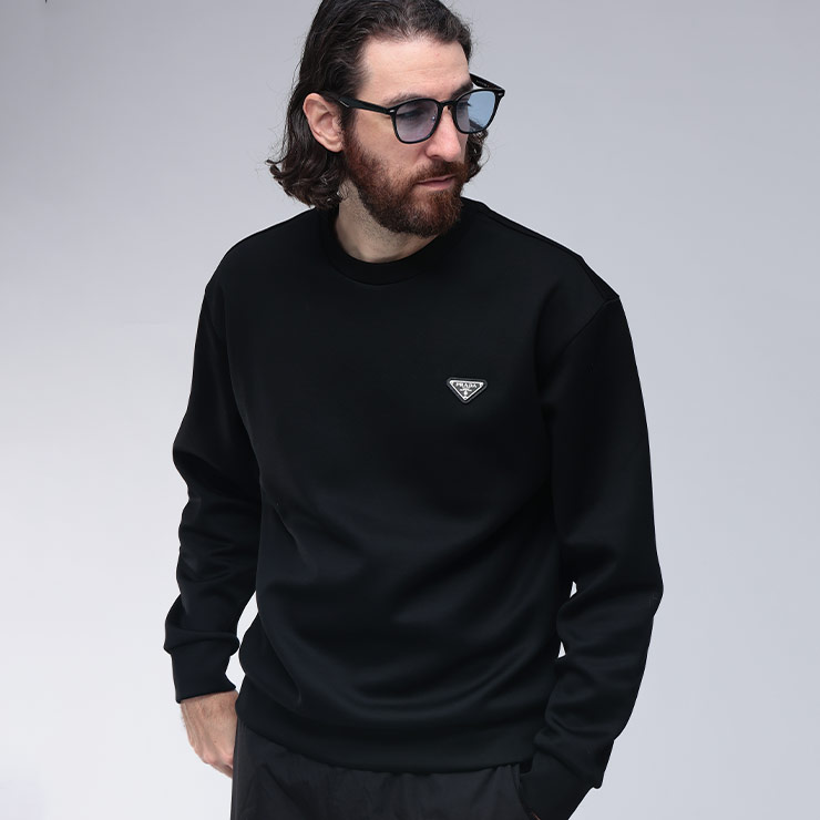 楽天市場】PRADA プラダ トレーナー FELPA DOUBLE RE UJL096 11JE