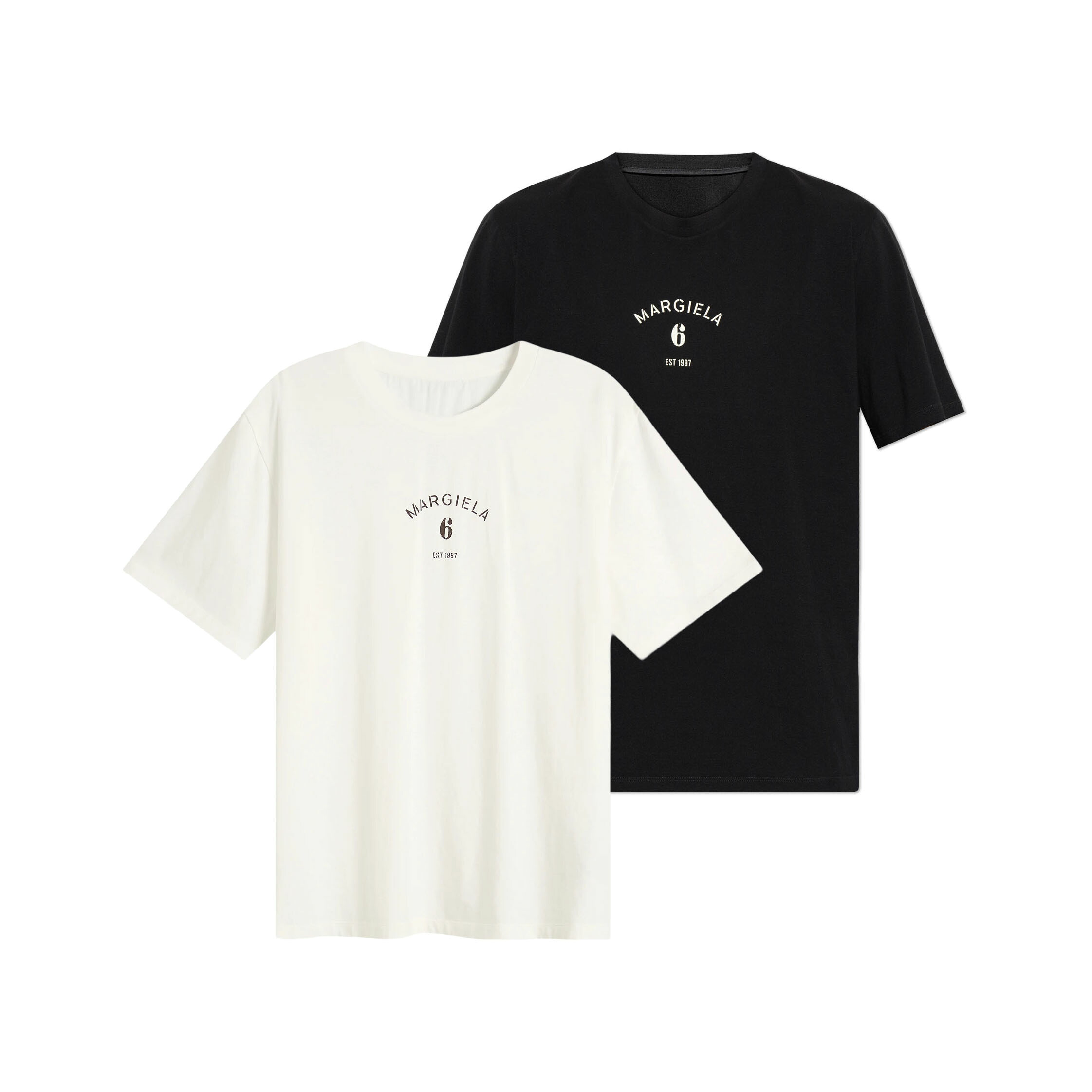 MM6 MAISON MARGIELA｜エムエムシックス 棲み家 マルジェラ  ロゴタイプティーシャツ メンズ 黒いこと SH2GC0038 M20048 綿織物100% 労働者の一団のど首 レギュラー相応う【貨物輸送無料】【関税なし】【外国で通信販売】【定まり品】