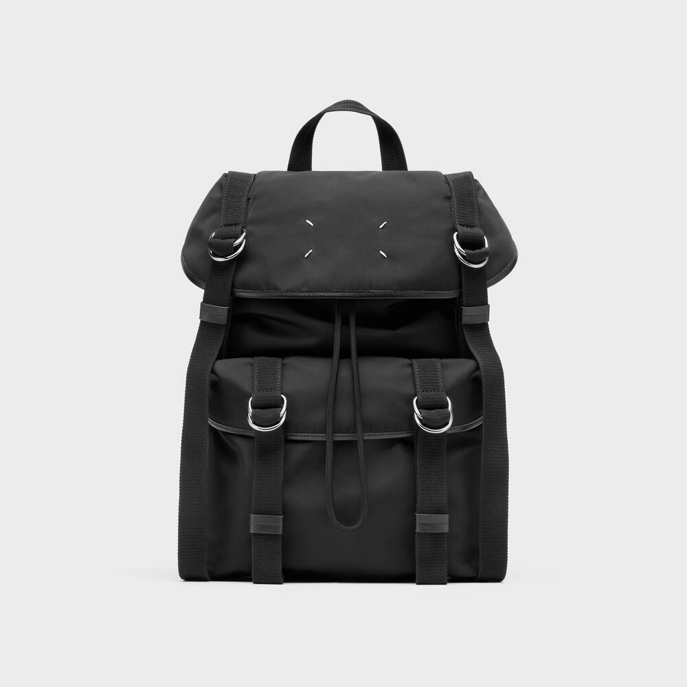 MAISON MARGIELA｜ゾンマルジェラ HIGH TECH MEDIUM BACKPACK メンズ レディース うしろ側容器に並べる ナイロン メッシュ なめし革 イタリア製 SB1WA0016 P6763【貨物輸送無料】【関税なし】【外国で通信販売】【定め事品】
