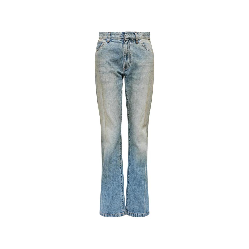 MM6 MAISON MARGIELA｜エムエムシックス ストレートレッグ ジーンズズボン下 レディース ハイライズ 5衣嚢 綿織物100％ 白いこと編み目 イタリア製 S62LB0213 M30055【貨物輸送無料】【関税なし】【外国で通信販売】【置き目品】
