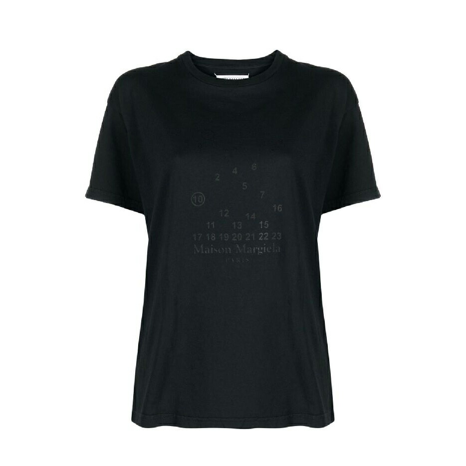 MAISON MARGIELA｜棲み家 マルジェラ プルオーバー ナンバーロゴプリント 黒いこと S51GC0522 S20079 861 メンズ レディース 綿織物100% イタリア共和国製【貨物輸送無料】【関税なし】【外国で通信販売】【置き目品】