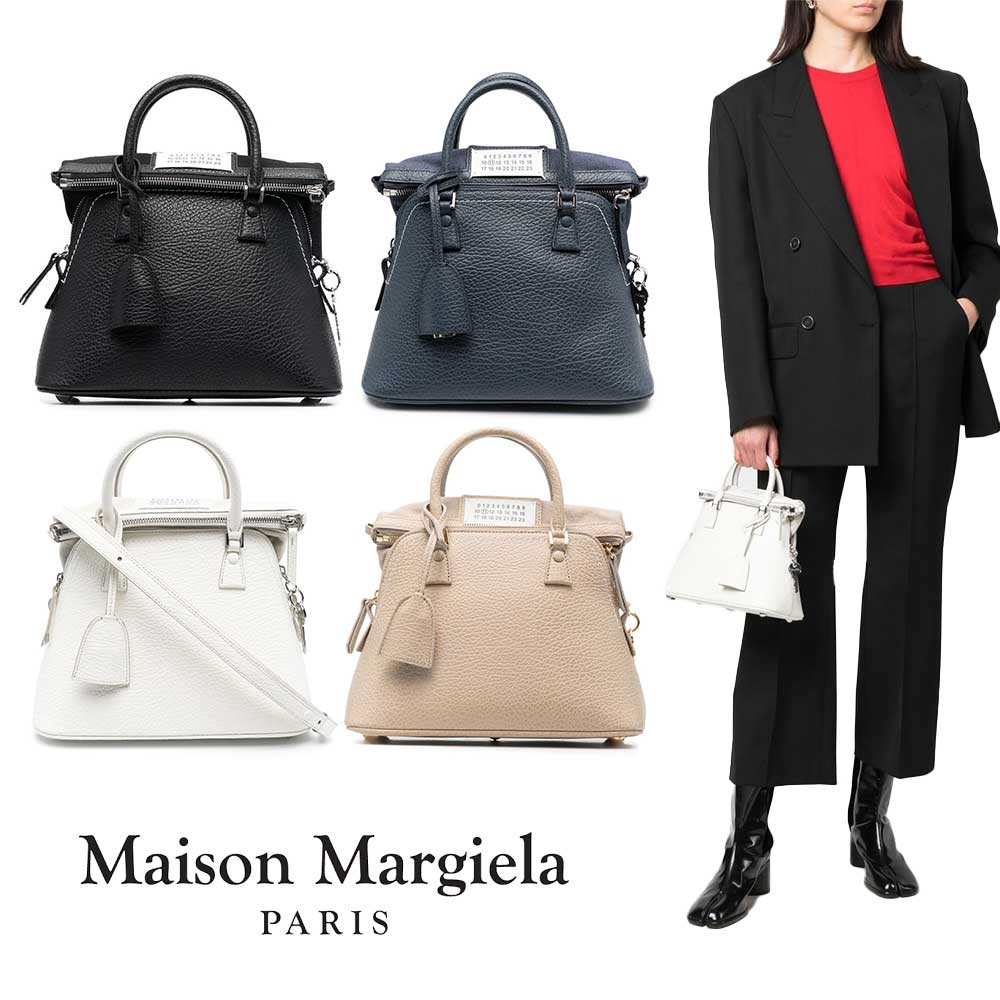 確実正規品！　メゾンマルジェラ　5acハンドバッグ　バイカラー　美品　ショルダー Maison Margiela メゾンマルジェラ バッグ ショルダーバッグ