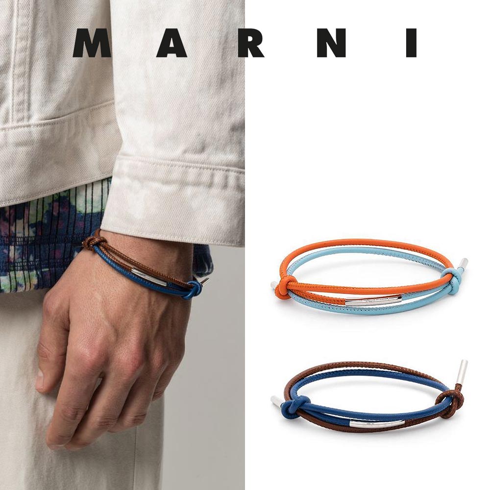 楽天市場】マルニ MARNI ダブル ラップ ブレスレット BRZB0018N0 P3000