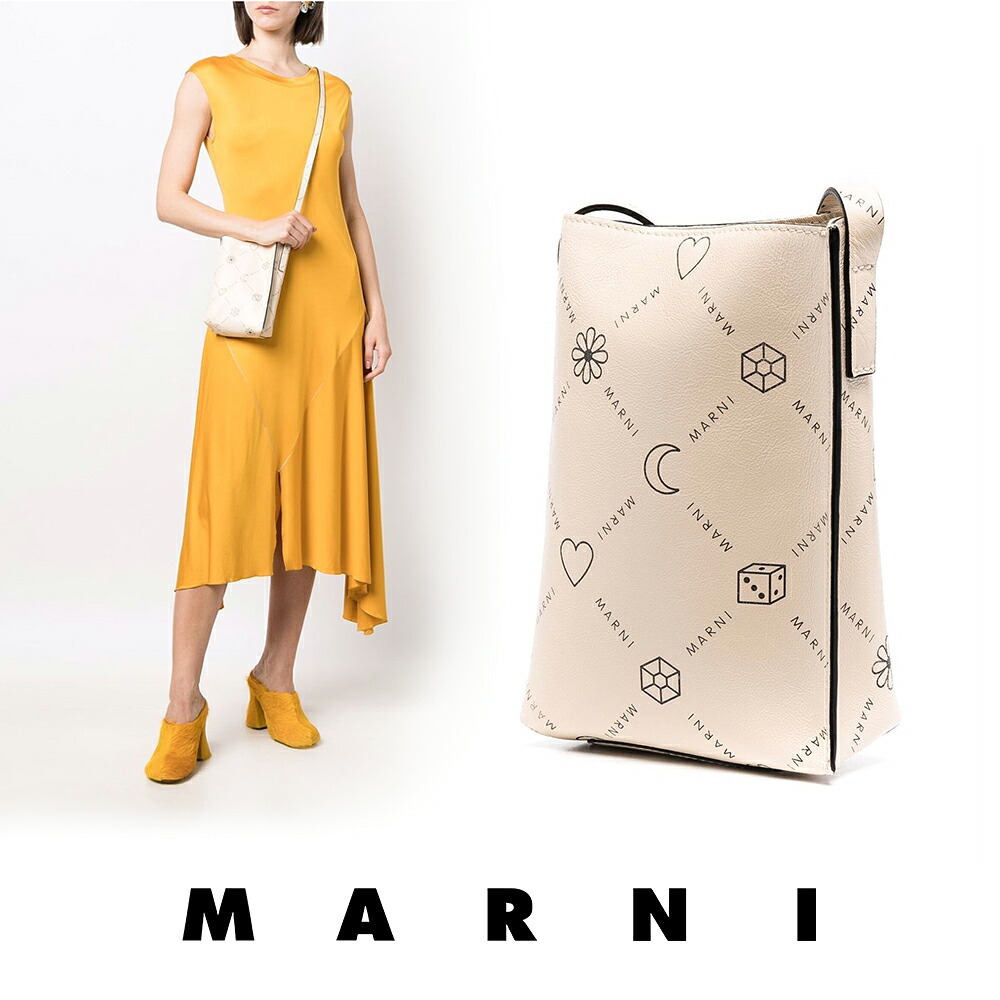 MARNI｜マルニ モノグラム クロスバック SBMP0084U1 P4599 レディース ミニサイズ シンプル 記念日 誕生日 クリスマス プレゼント ギフト 男性 彼氏 イタリア製【送料無料】【海外通販】【正規品】｜BTNC