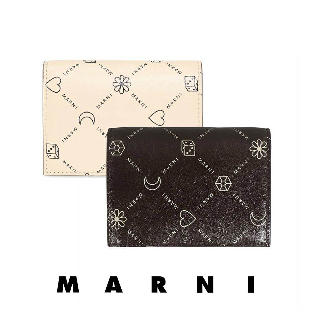 MARNI｜VERNICE STAMPA DOTS 二つ折り財布 PFMOW02Q05 P6050 MARNI｜VERNICE STAMPA DOTS 二つ折り財布 PFMOW02Q05 P6050
