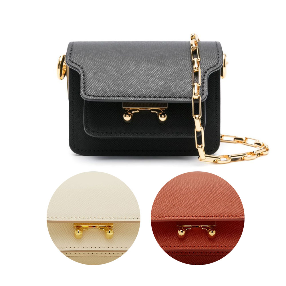 MARNI｜マルニ ロゴタイプ入り口・入口 同盟罷工一回り付 TRUNK NANO MINI ショルダーバック SBMP0085U0 LV520 はりつけ台 締めかけ レデイーズファッション【貨物輸送無料】【関税なし】【外国で通信販売】【定め事品】