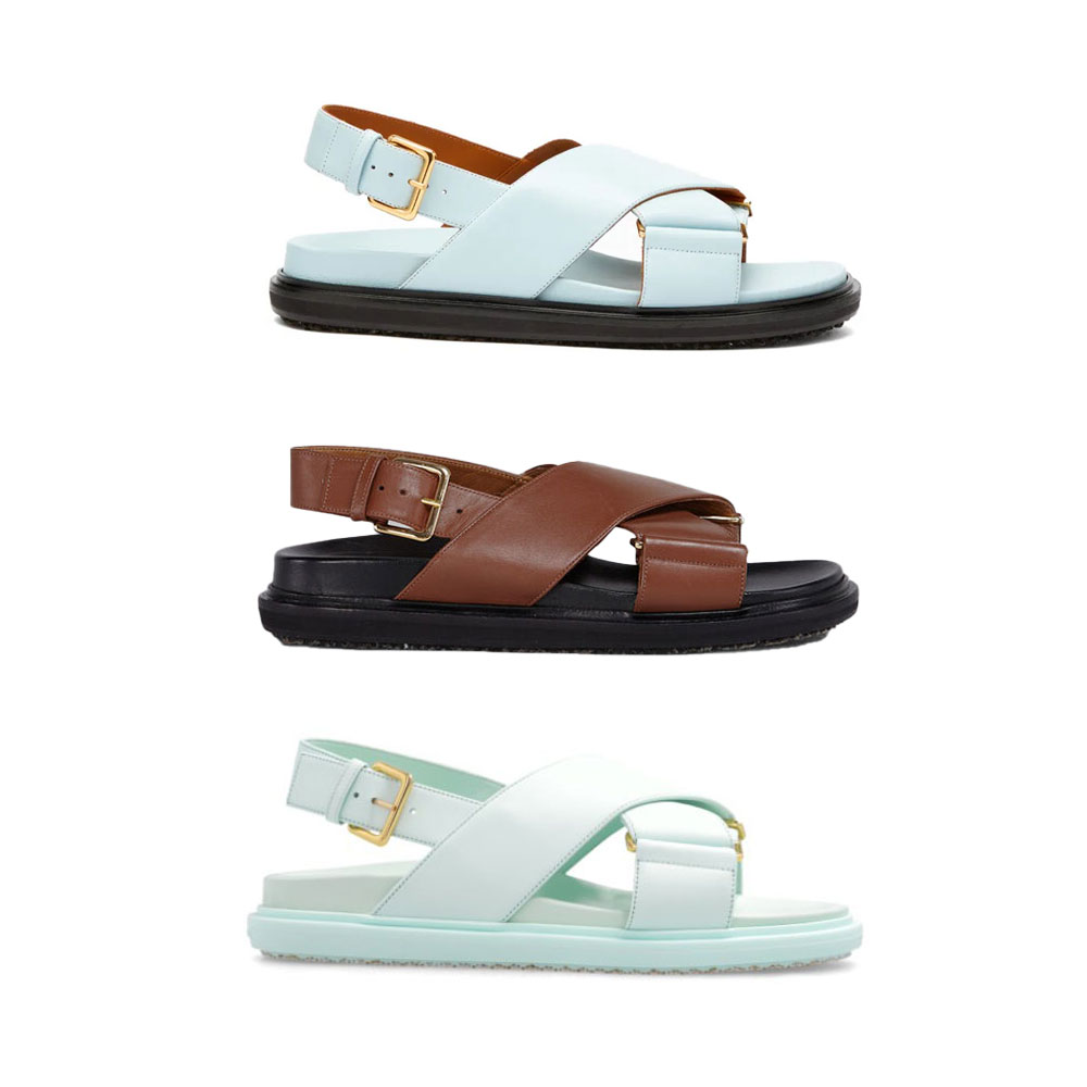 楽天市場】MARNI｜マルニ フスベット クロス サンダル
