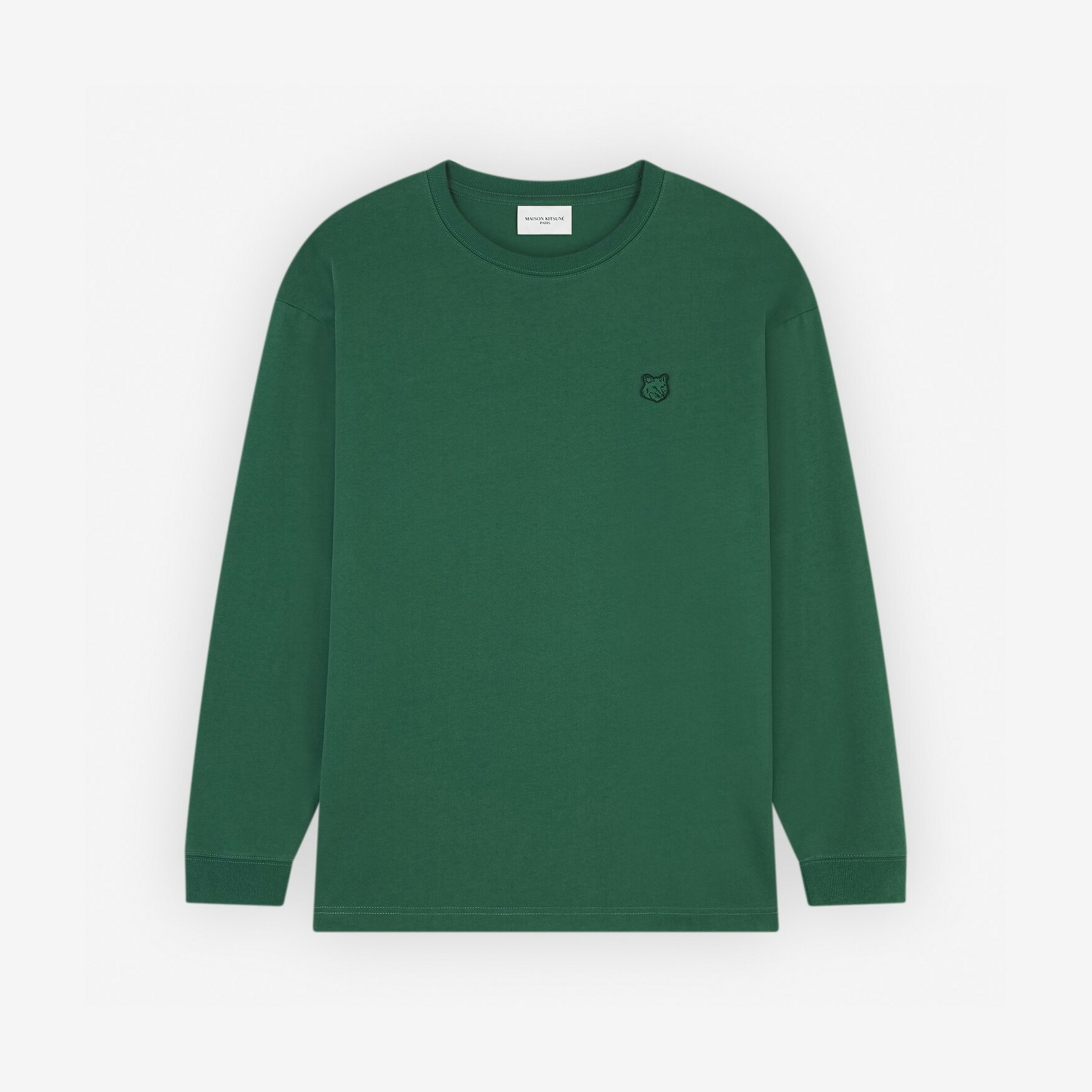 Maison Kitsune｜メゾンキツネ FOX HEAD PATCH 稲荷天々 継ぎ切れ コンフォート ティーシャツ LM00109KJ0118   メンズ【貨物輸送無料】【外国で通信販売】【定まり品】