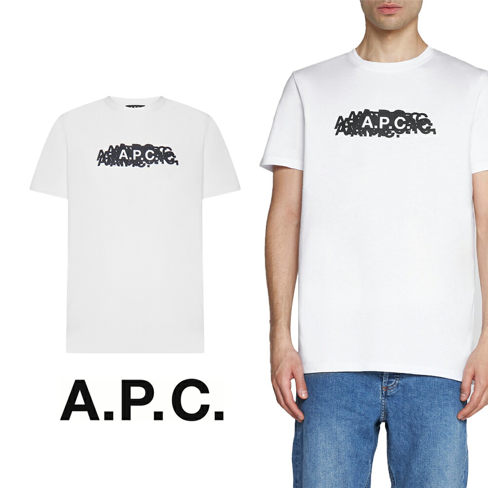 A.P.C｜アーペーセー APC Koraku H 綿織物 半袖 プルオーバー COBQX-H26158 メンズ  カットソー TEE 【貨物輸送無料】【関税なし】【外国で通信販売】【置き目品】