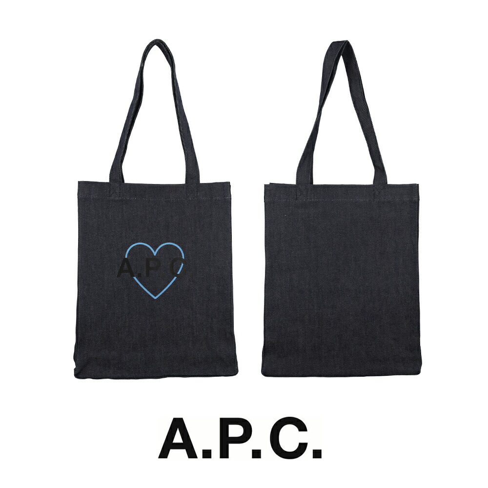 楽天市場】APC アーペーセー トートバッグ デニムトート デニムブルー