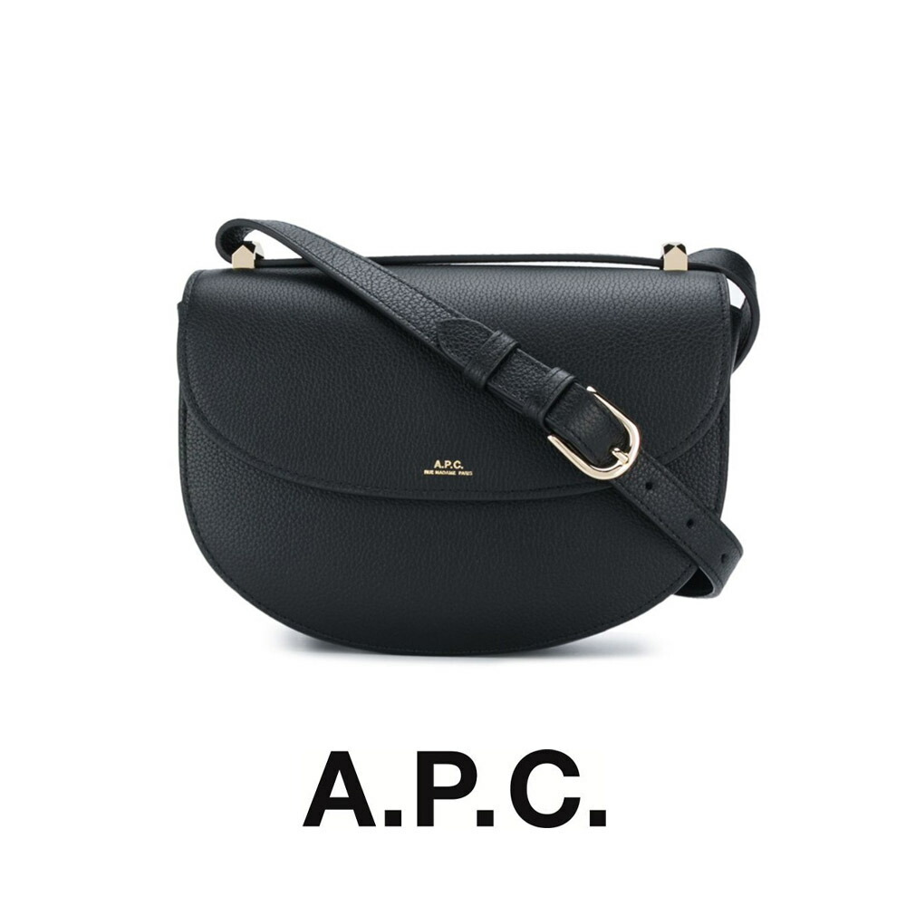 A.P.C｜アーペーセー APC GENEVE BAG ショルダーバッグ グレインレザー PXBLH-F61161 曲がった掛け 差し交わす上半身 なめし革 本革 新商いもの レディース 【貨物輸送無料】【関税なし】【外国で通信販売】【置き目品】