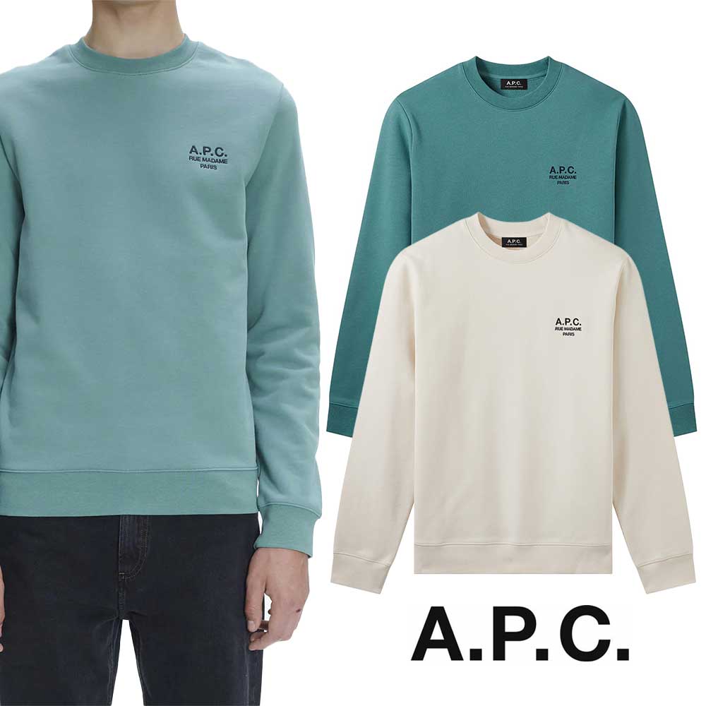 A.P.C |  アーペーセー APC MEN\u0027S RIDER ロゴタイプ トレーナー COEZD-H27699 【貨物輸送無料】【外国で通信販売】【置き目品】