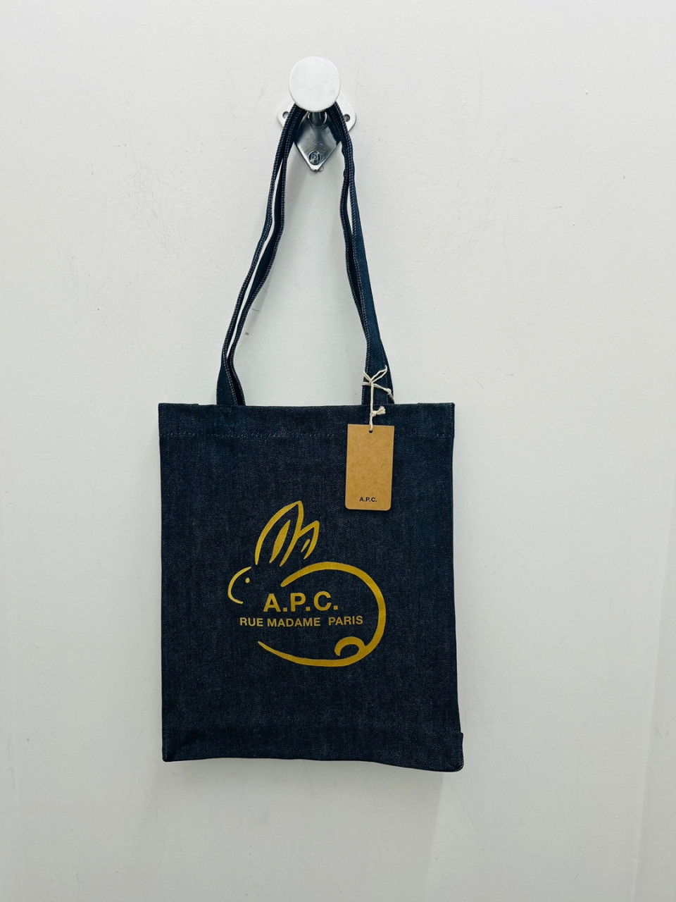 楽天市場】APC アーペーセー トートバッグ デニムトート デニムブルー