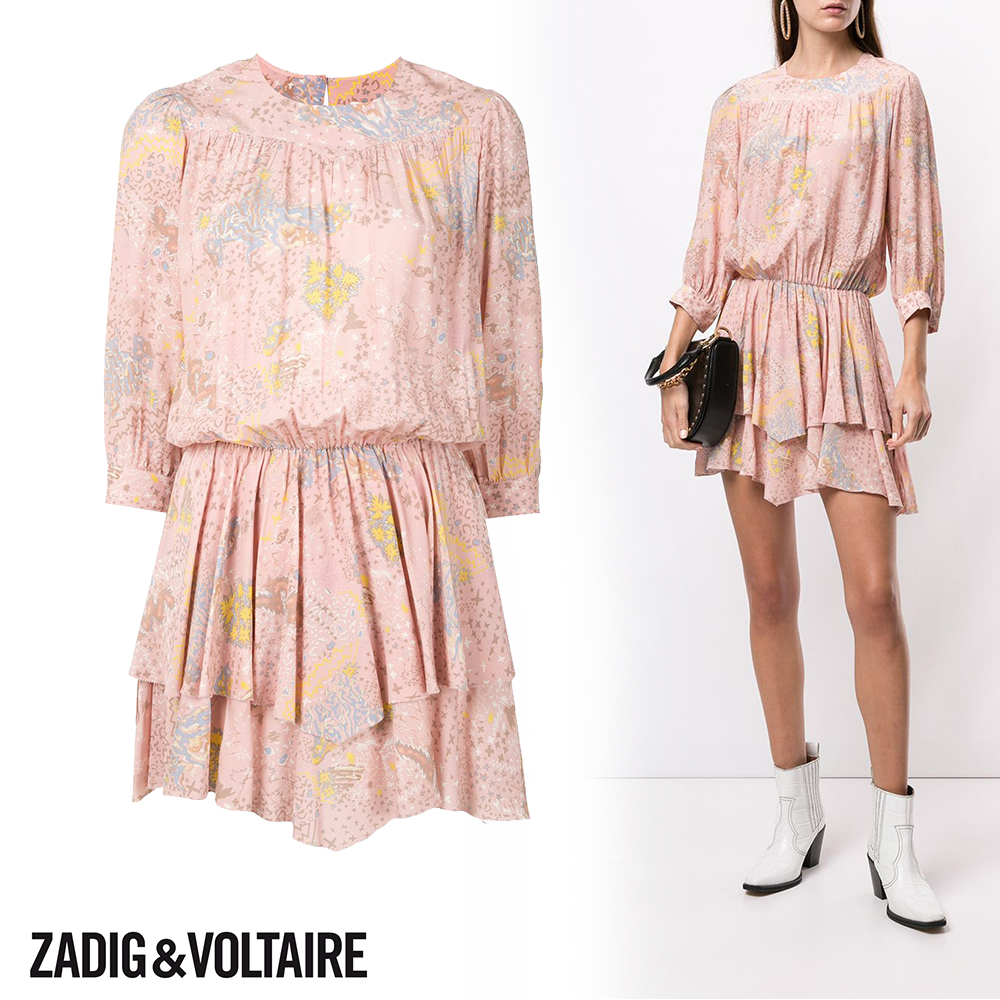 新品 ZADIG VOLTAIRE ザディグ エ ヴォルテール Rooka Print Glam