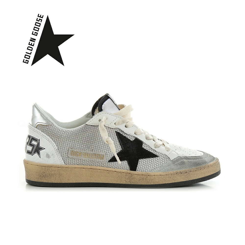 【お値下げ】GOLDEN  BALLSTAR スニーカー(37サイズ) Golden Goose Ball Star Sneaker White Leather/Silver /Blue