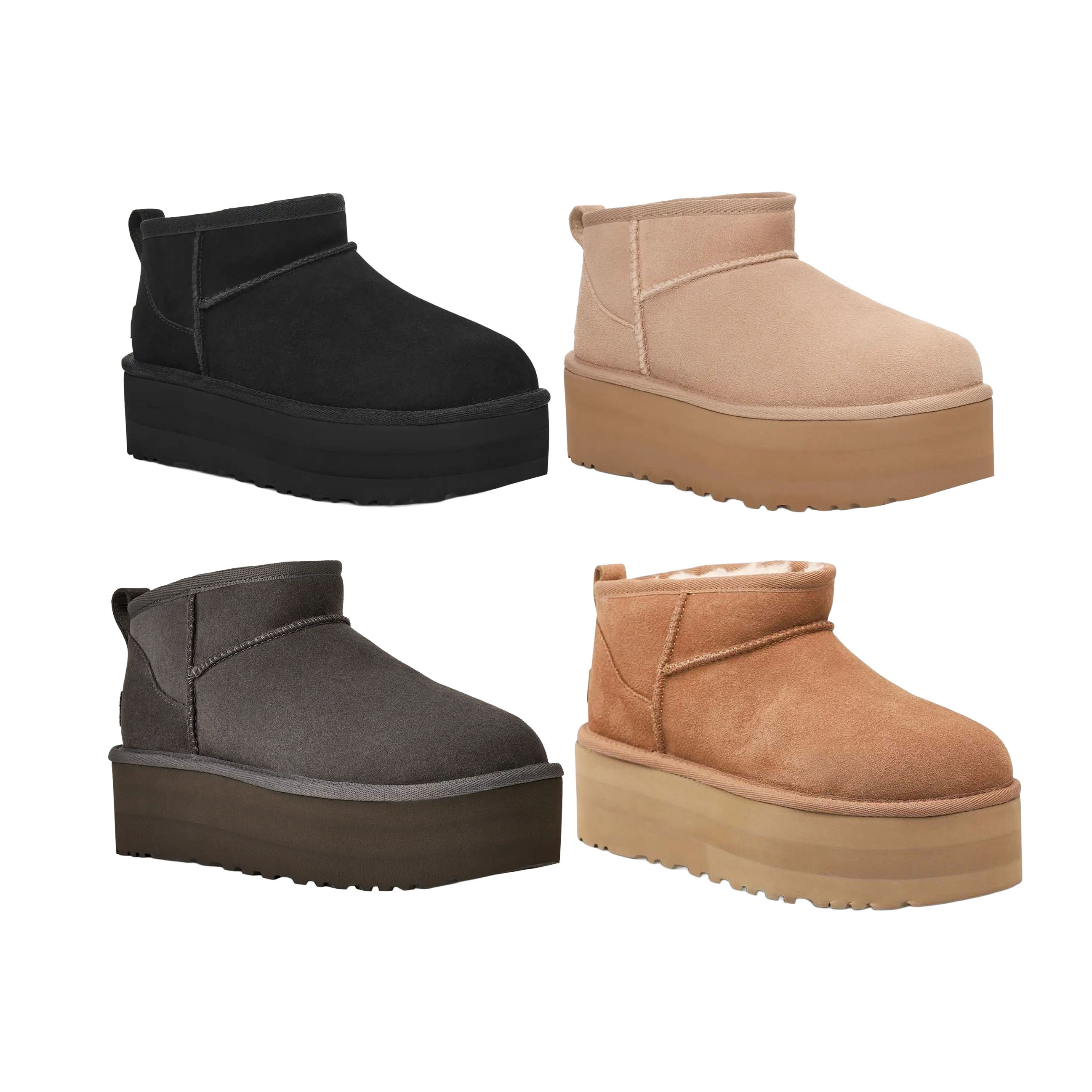 UGG｜アグ レディース  Classic Ultra Mini Platform プラットホーム ブーツ 厚底 1135092 冬  防寒 生あたたかい 靴 生まれ落ちる日差し上げ物 差し上げ物【貨物輸送無料】【関税なし】【外国で通信販売】【定め事品】