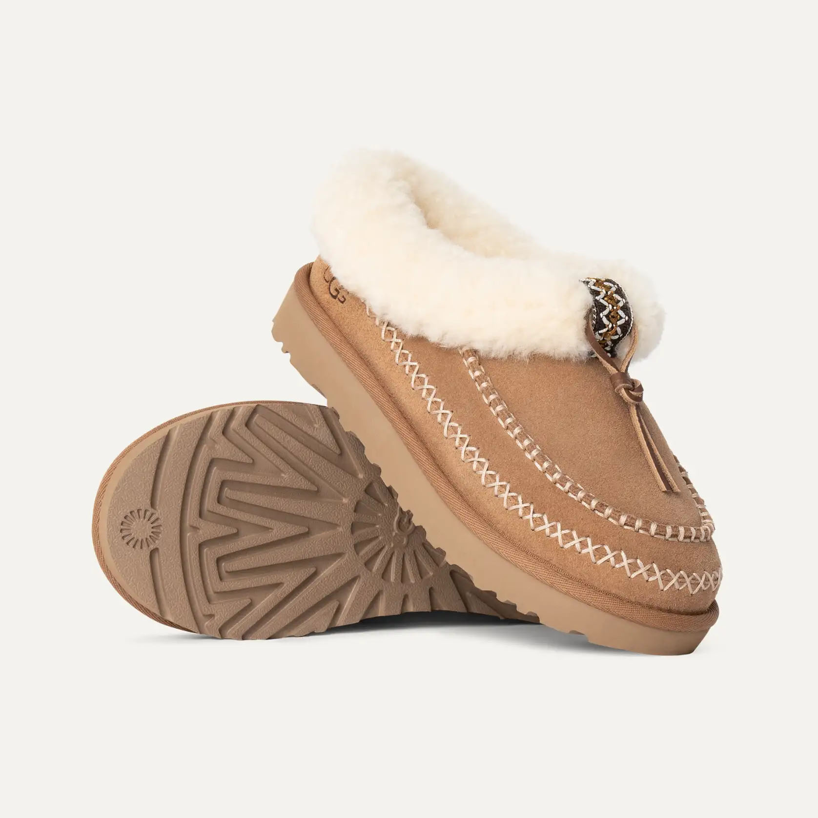 UGG|アグ レディース タスマン アルパイン スリッパ スエード × シープスキン UGGplush 17mm 軽量EVA 室内外兼用 1158258 冬 防寒 暖かい 靴 誕生日プレゼント ギフト【送料無料】【関税なし】【海外通販】【正規品】|BTNC