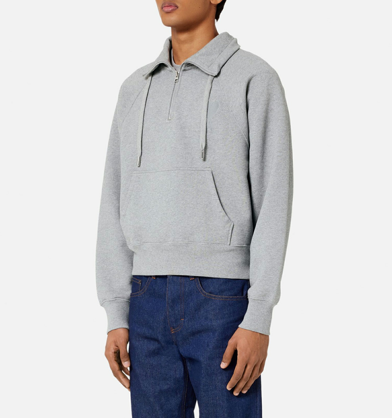 【美品】アミパリス　AMIPARIS グレー ハーフジップスウェット AMIPARIS(アミパリス) ハーフジップスウェット E22USW502.747