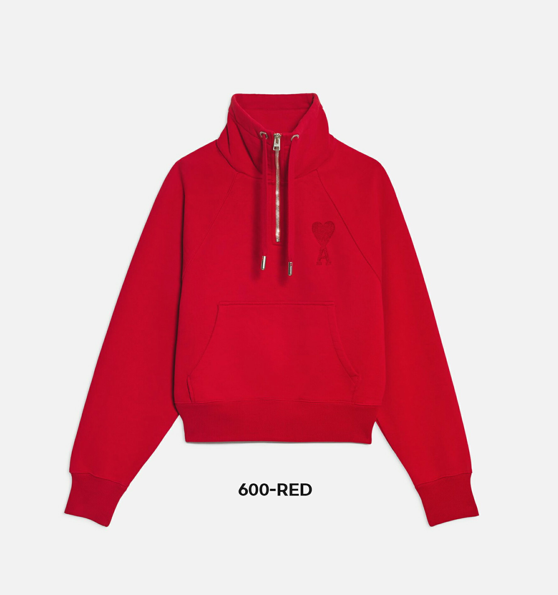 AMI PARIS｜アミパリス フリース ハーフジップ スウェットシャツ